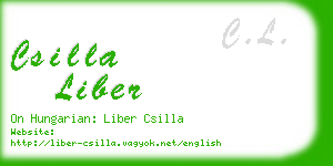 csilla liber business card